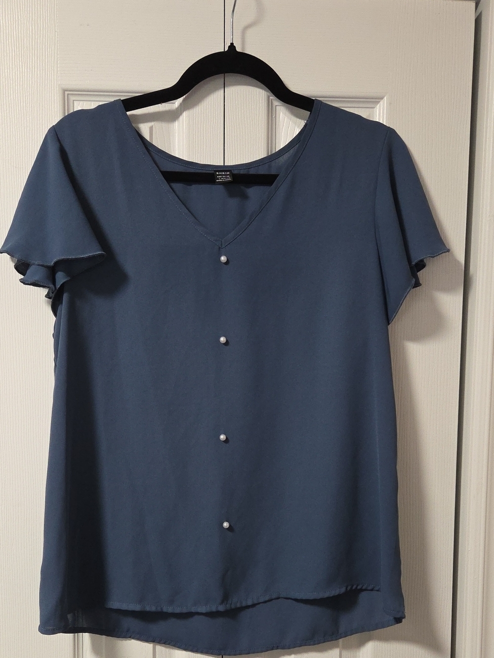 SHEIN Blue Flowy Blouse